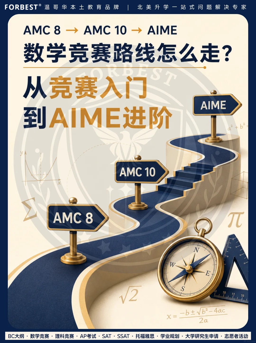 AMC8→AMC10→AIME，数学竞赛路线怎么走？